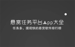 悬赏任务平台app大全（最新十大悬赏任务平台排行榜）